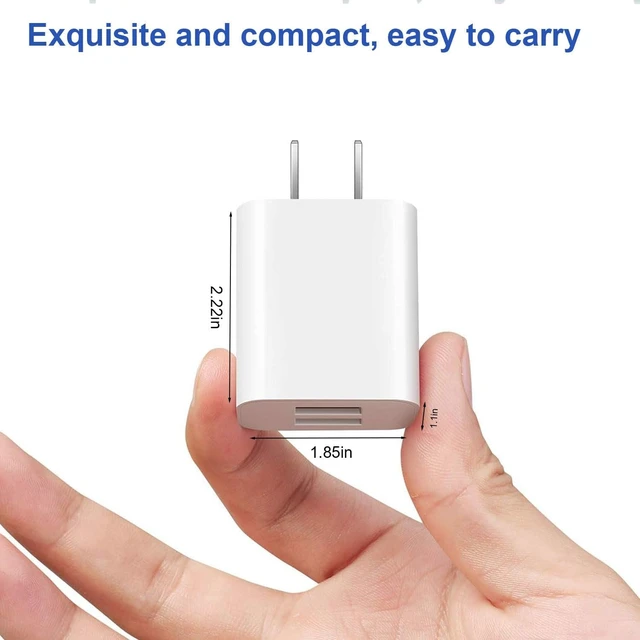 Alt view image 3 of 6 - USB C Charger Block Fast Charging 4 Pack Type C Wall Charger for iPhone 17/16/15
