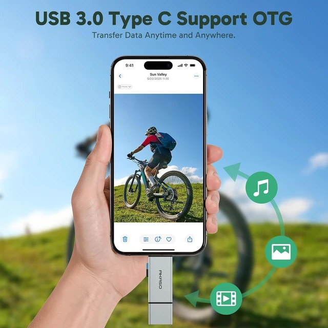 Alt view image 3 of 7 - SD/MicroSD Card Reader - USB 3.0 Type C to Micro SD Card Adapter