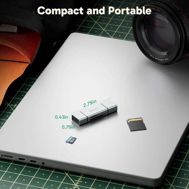 Alt view image 6 of 7 - SD/MicroSD Card Reader - USB 3.0 Type C to Micro SD Card Adapter