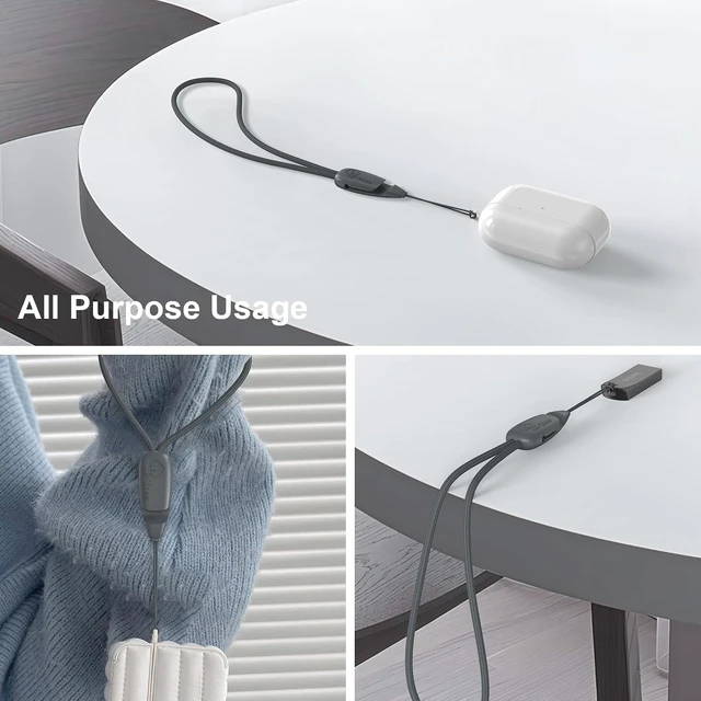 Alt view image 6 of 6 - 2 Pack Multi-Purpose Wrist Lanyard Hand Strap for Cell Phone Case Camera Airpods Keys Keychain Keys USB