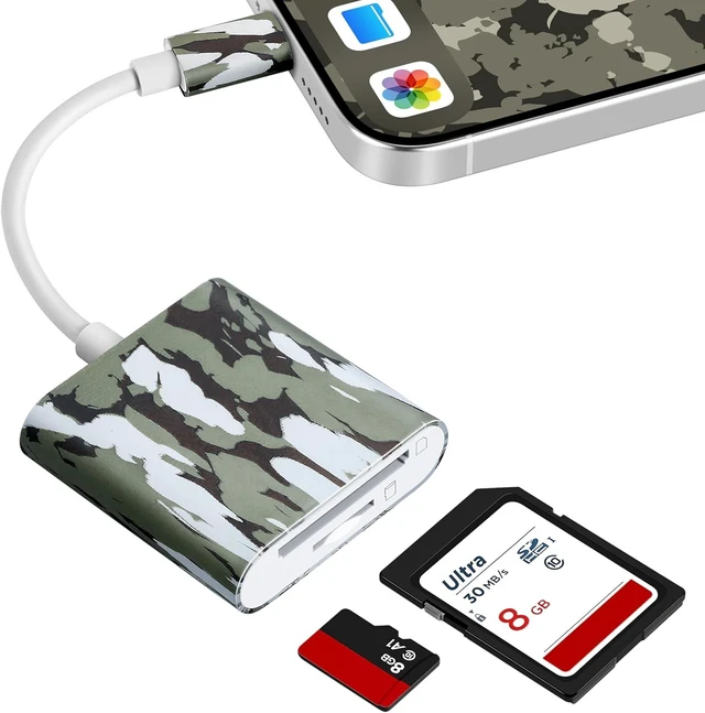 Main image of Trail Camera Viewer Game Camera SD Card Reader for Hunters to View Images and Videos for iPhone 15 or Later and Android (USB-C)