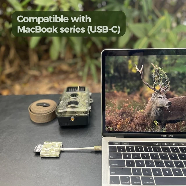 Alt view image 7 of 7 - Trail Camera Viewer Game Camera SD Card Reader for Hunters to View Images and Videos for iPhone 15 or Later and Android (USB-C)