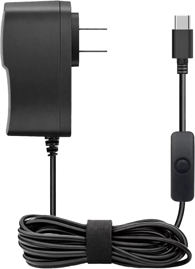 Main image of 5V 3A USB-C Power Supply Adapter Replacement for Raspberry Pi 4 Model B