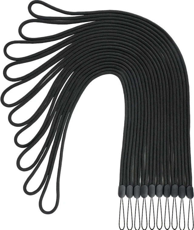 Main image of 10Pack Lanyards Neck Office Straps Circular Straps(10 Black -Combination 2)