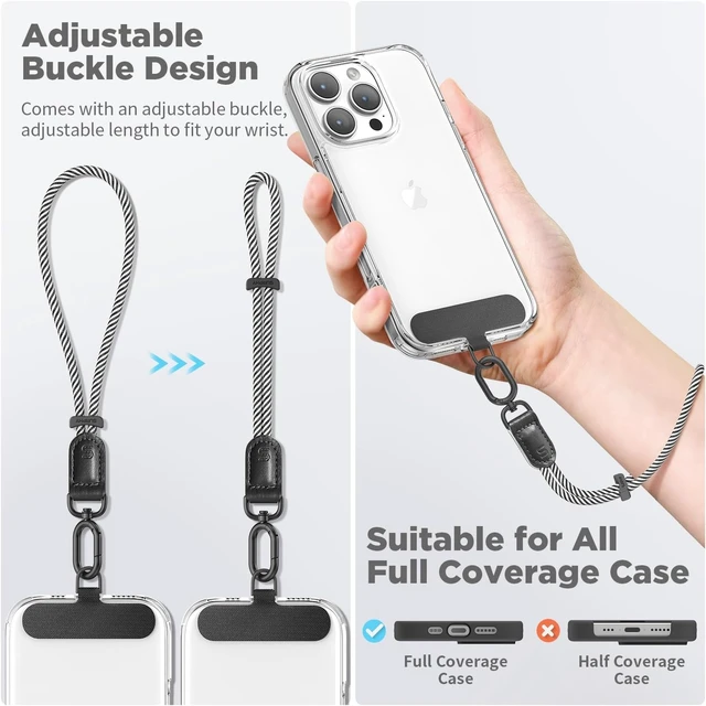 Alt view image 4 of 7 - Phone Wrist Strap Keychain Wristlet Phone Lanyard with Tether Tab
