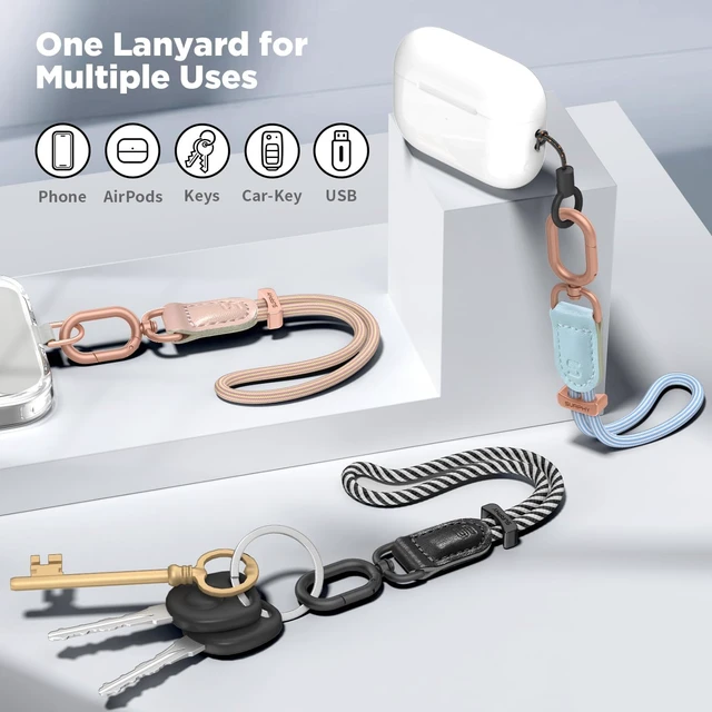 Alt view image 7 of 7 - Phone Wrist Strap Keychain Wristlet Phone Lanyard with Tether Tab