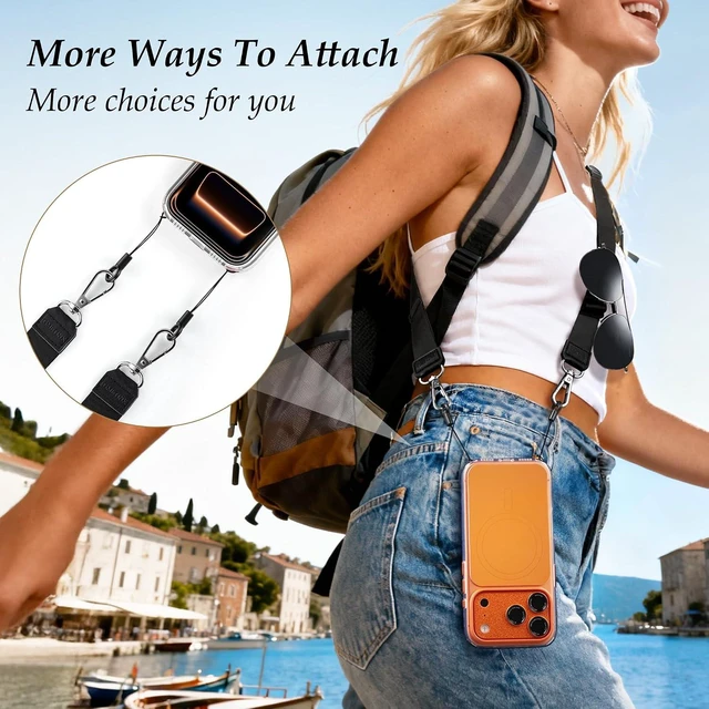 Alt view image 6 of 7 - Multifunctional Phone Lanyard Adjustable Anti-Theft Crossbody Phone Strap