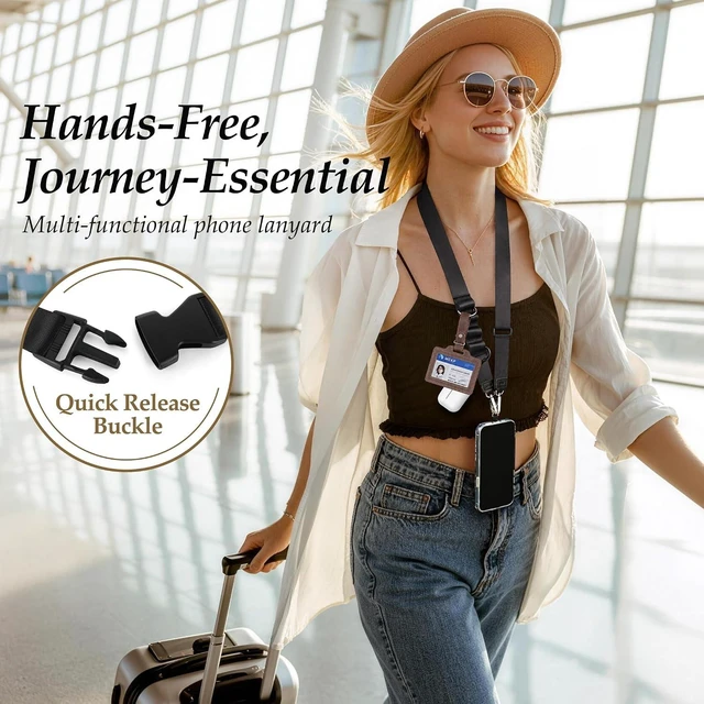 Alt view image 7 of 7 - Multifunctional Phone Lanyard Adjustable Anti-Theft Crossbody Phone Strap