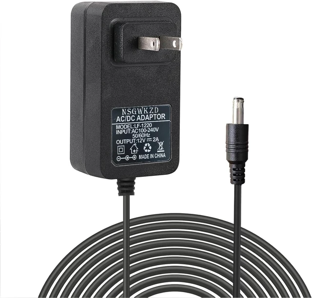 Main image of 12V 2A Power Supply for Night Owl Camera CCTV Security Cam - AC/DC Adapter Replacement for 12V 1A 1.5A 0.5A Power Cord Charging for LED Light Strip NVR DVR Router
