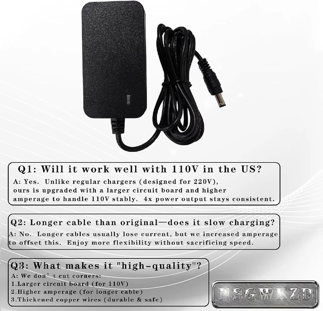 Alt view image 3 of 6 - 12V 2A Power Supply for Night Owl Camera CCTV Security Cam - AC/DC Adapter Replacement for 12V 1A 1.5A 0.5A Power Cord Charging for LED Light Strip NVR DVR Router