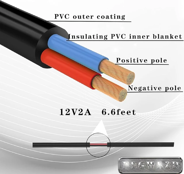 Alt view image 5 of 6 - 12V 2A Power Supply for Night Owl Camera CCTV Security Cam - AC/DC Adapter Replacement for 12V 1A 1.5A 0.5A Power Cord Charging for LED Light Strip NVR DVR Router