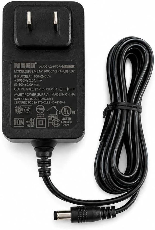 Alt view image 2 of 6 - 12V 2A DC Power Adapter (24W)