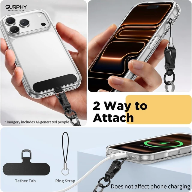 Alt view image 7 of 7 - Anti Theft Phone Strap Phone Lanyard Sturdy Steel Wire Keychain