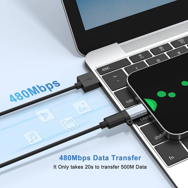 Alt view image 5 of 6 - USB C to Micro USB Adapter 3 Pack Type C Female to Micro USB Male Convert Connector Support Charge & Data Sync for Galaxy S7 Edge / S6 / J7 / Note 6 5 LG G4 Nexus 5 and Micro USB Devices