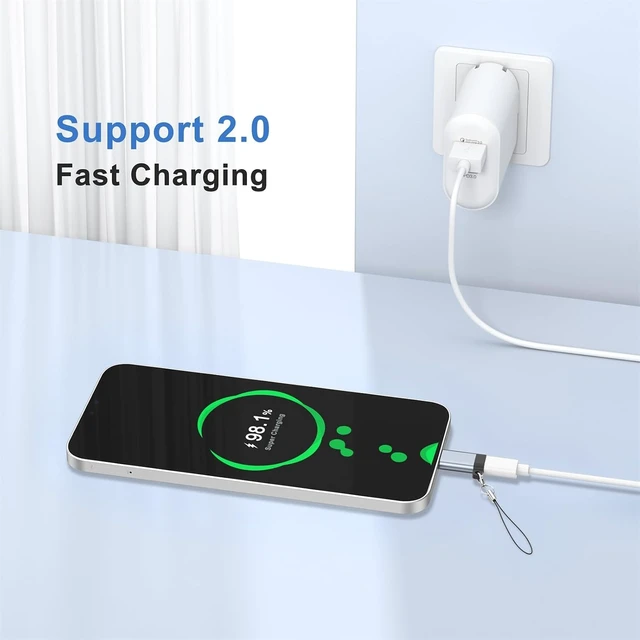 Alt view image 6 of 6 - USB C to Micro USB Adapter 3 Pack Type C Female to Micro USB Male Convert Connector Support Charge & Data Sync for Galaxy S7 Edge / S6 / J7 / Note 6 5 LG G4 Nexus 5 and Micro USB Devices