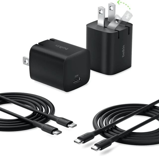 Main image of 25W Compact USB C Charger Block 2 Pack Fast Charging for Travel