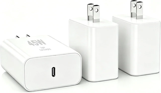 Main image of 45W Super Fast Charger Block 3Pack Type C Charger Fast Charging Plug Android Phone Chargers USB C Wall Charger Power Adapter Compatible Galaxy S26 Ultra/S26+/S26/S25/S24/S23/Z Fold 8