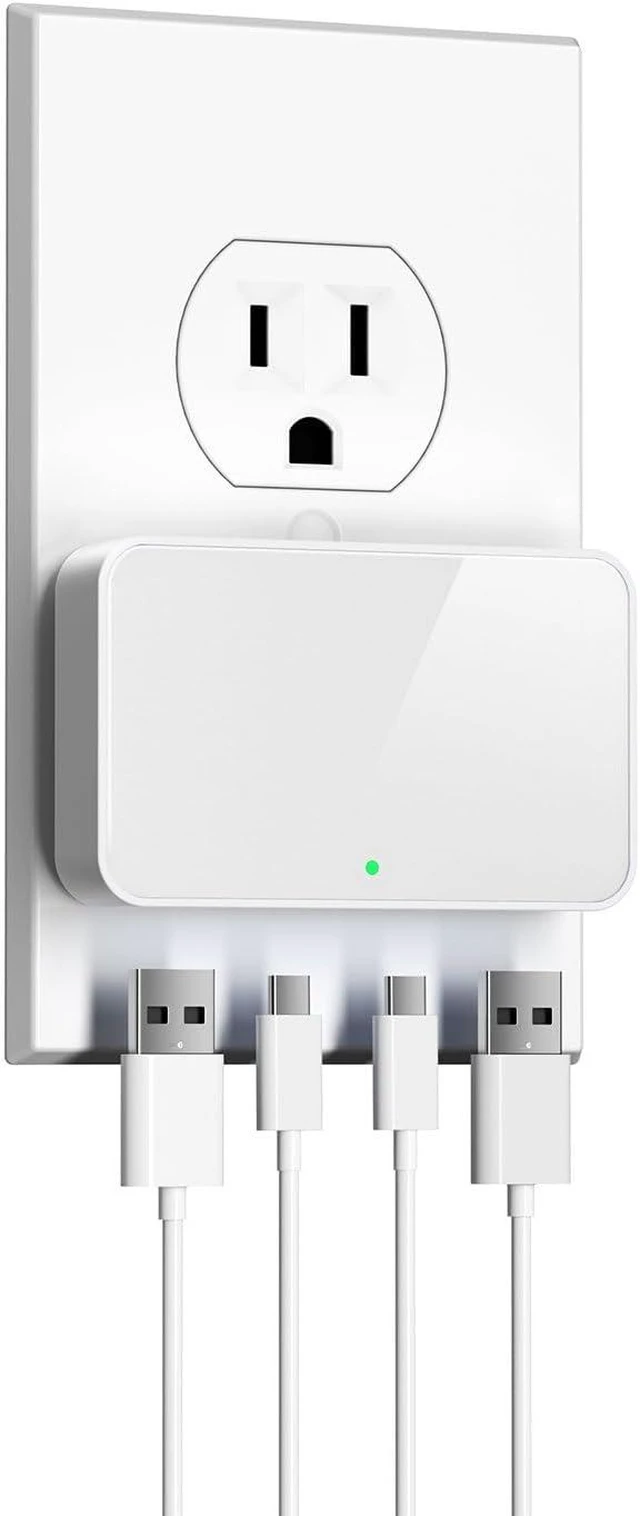 Main image of 65W USB Wall Charger Block 4-Port Thin GaN Flat USB C Wall Plug for Home Office & Travel Fast Charging Brick Adapter for iPhone 17/16 Series MacBook Pro/Air and More