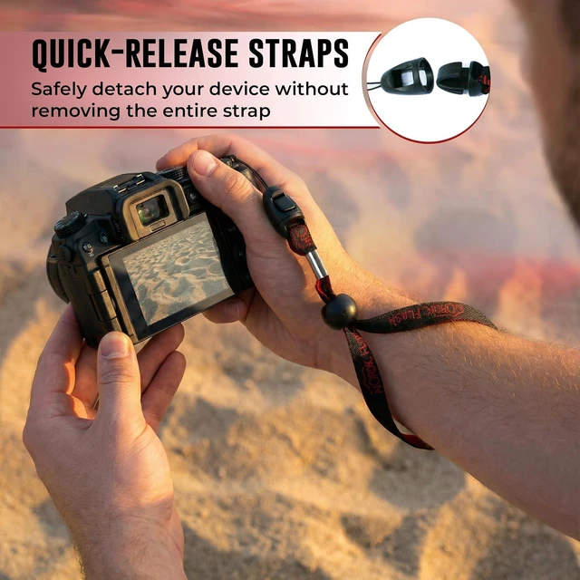 Alt view image 3 of 7 - Hand Strap 5-Pack - Quick-Release Lanyards for Camera & Phone Premium Strap Around Wrists for Secure Grip - Ideal for Travel Hiking & Photographers