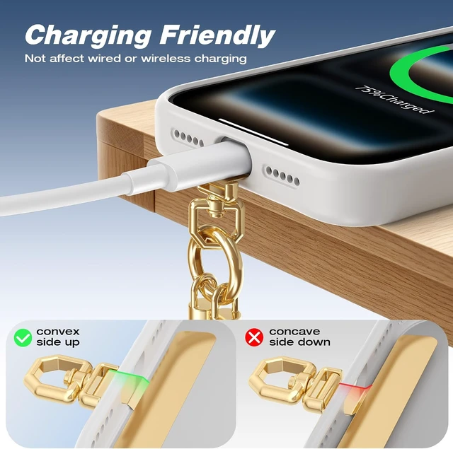 Alt view image 2 of 7 - Phone Wrist Strap with 360° Rotatable Tether Tab