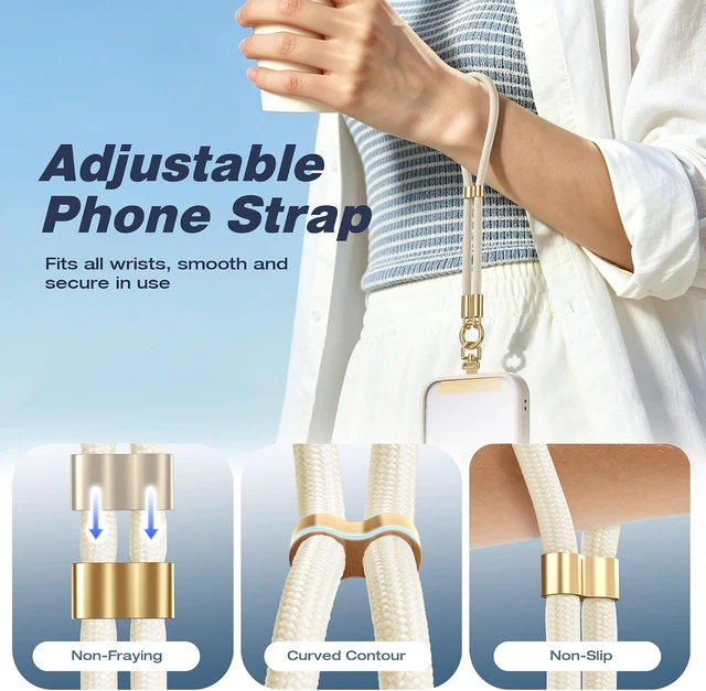 Alt view image 6 of 7 - Phone Wrist Strap with 360° Rotatable Tether Tab