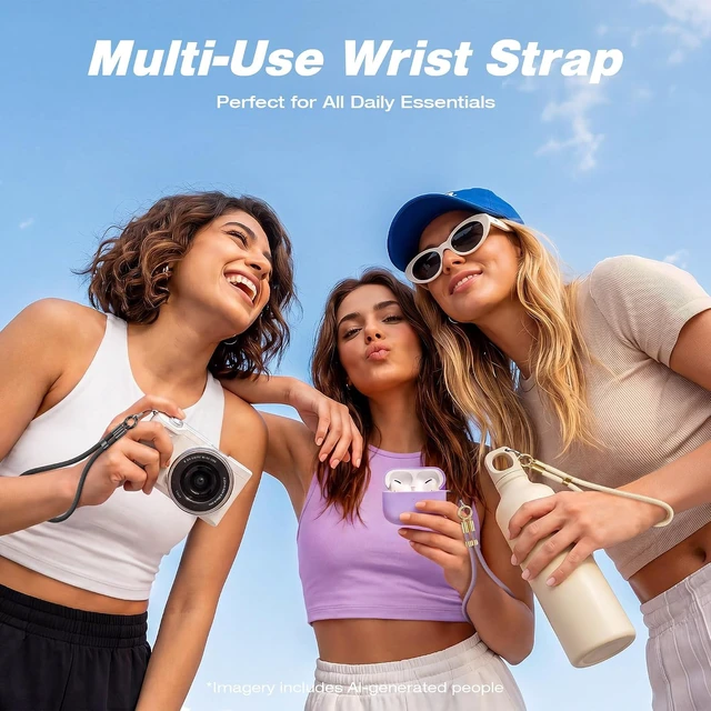 Alt view image 7 of 7 - Phone Wrist Strap with 360° Rotatable Tether Tab
