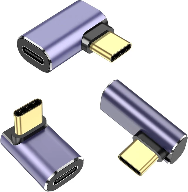 Main image of 3 Pack USB C Coupler USB Type C Female to Female Adapter Extender Compatible with Thunderbolt 4/3 Support up to 240W Charging 40Gbps Data Transfer and 8K@60Hz Video (Dark Blue)