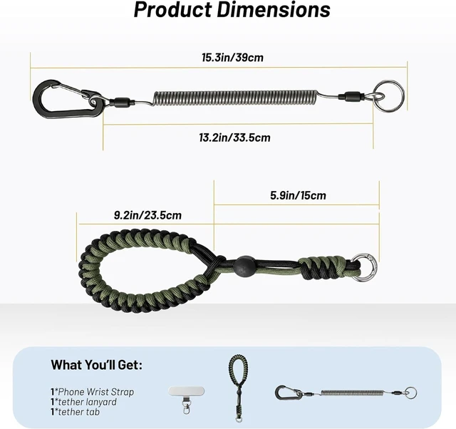 Alt view image 7 of 7 - Anti-Theft Phone Wrist Strap with Security Tether for Travel