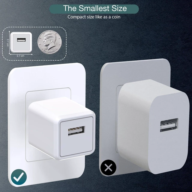 Alt view image 6 of 7 - iPhone Charger Cube iPhone Charger Travel 2Pack 6FT Lightning Cable Cord Quick Fast Charging Cord USB Wall Chargers Travel Plug Adapter for iPhone14/13/12/11/10/X/8 Plus/XR/XS Max/7/SE/iPad Airpods