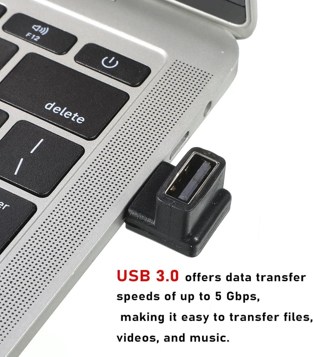 Alt view image 3 of 7 - 4 Pack 90 Degree USB A Male to Female Adapter Right Angle USB Adapter
