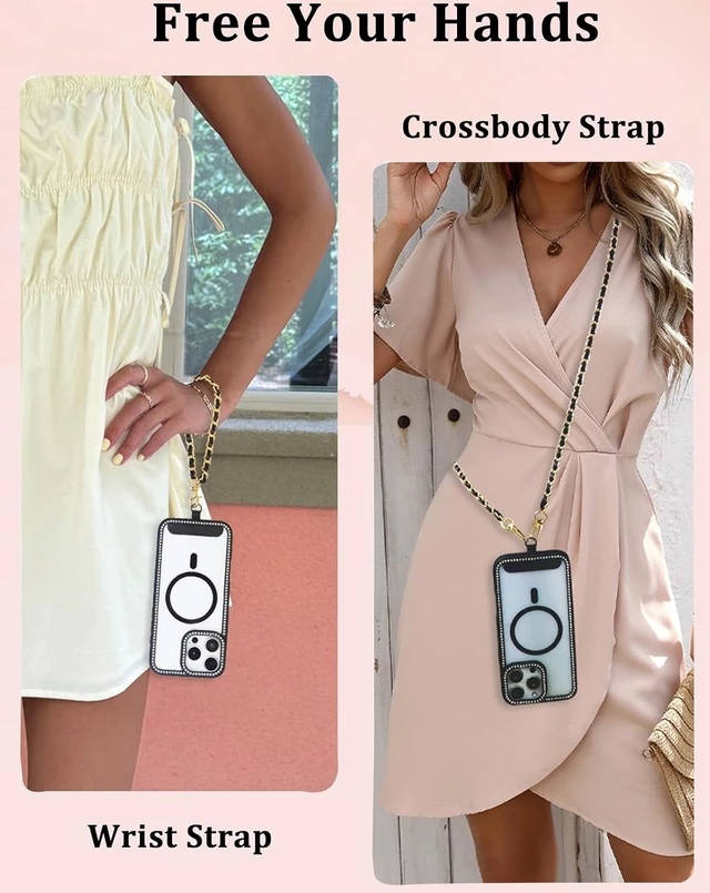 Alt view image 7 of 7 - Phone Chain Crossbody Adjustable Anti-Theft Cell Phone Lanyard Crossbody