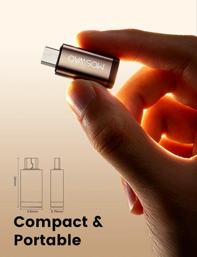 Alt view image 6 of 7 - USB C to Mini USB 2.0 Adapter USB-C Female to USB Mini Male 2 Pack