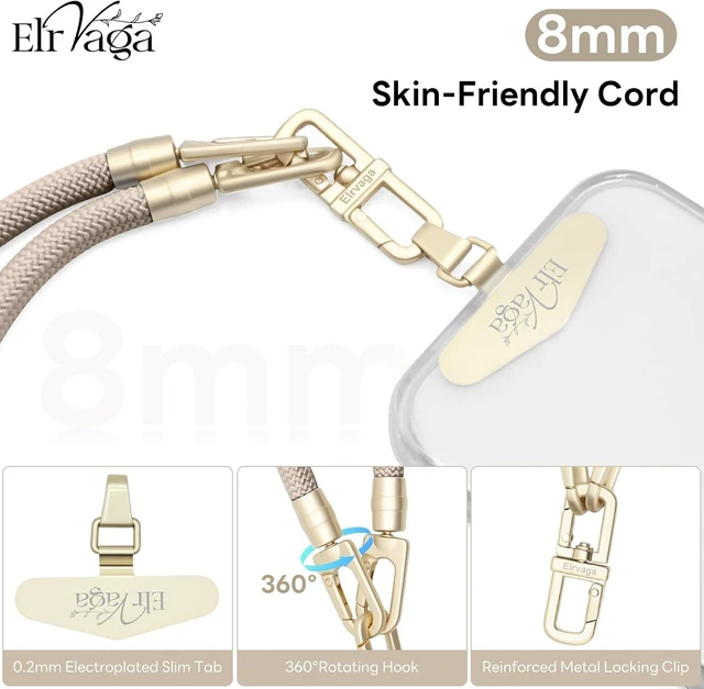 Alt view image 5 of 7 - Universal Cell Phone Lanyard Wrist Strap Phone Bracelet Strap Phone Charms Strap