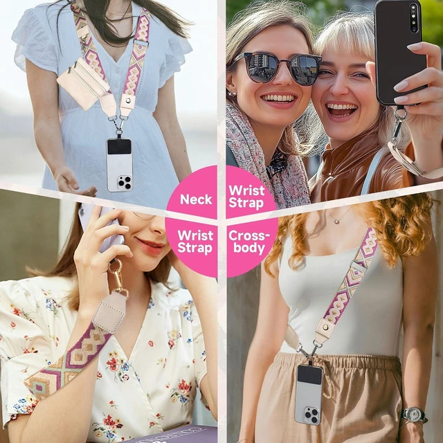 Alt view image 2 of 7 - Cell Phone Lanyard Crossbody Clip and Go Phone Strap with Wallet