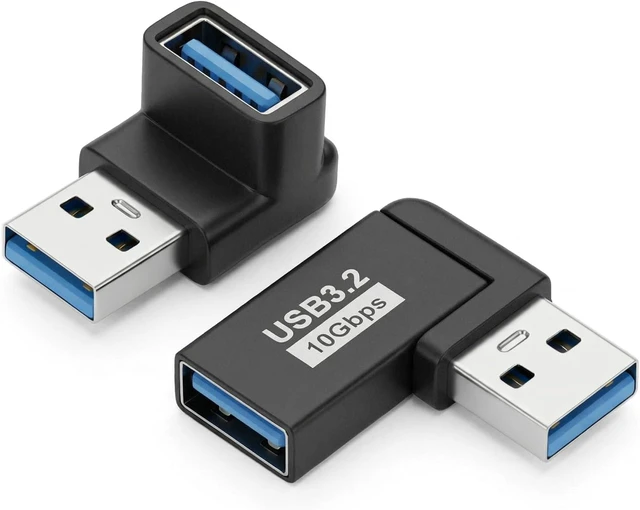 Alt view image 2 of 7 - Adapter USB 3.0 Male to Female Extension Converter (2-Pack)