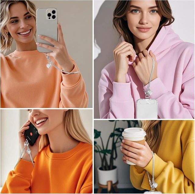 Alt view image 6 of 7 - Phone Charm Strap Detachable Wrist Strap For iPhone Anti Theft Strap Phone Chain Wristlet