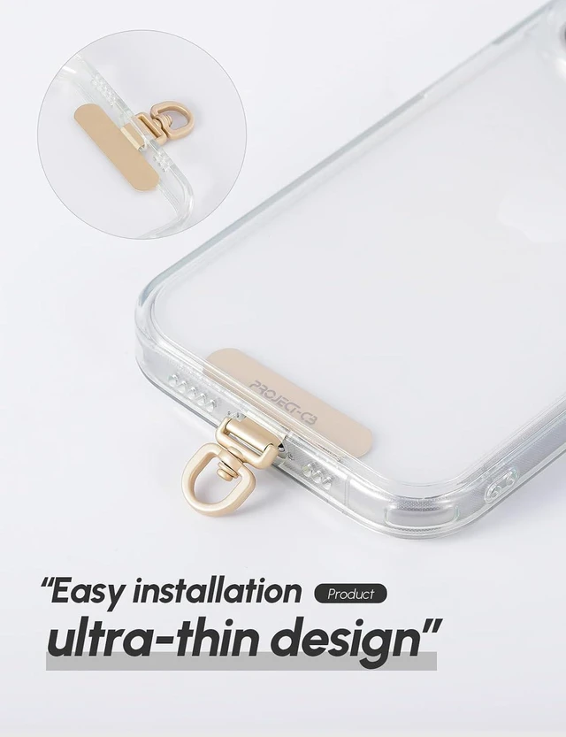 Alt view image 7 of 7 - Phone Lanyard Tether Tab Phone Strap Metal Patch Universal Phone Lanyard Tether Patch Without Adhesive