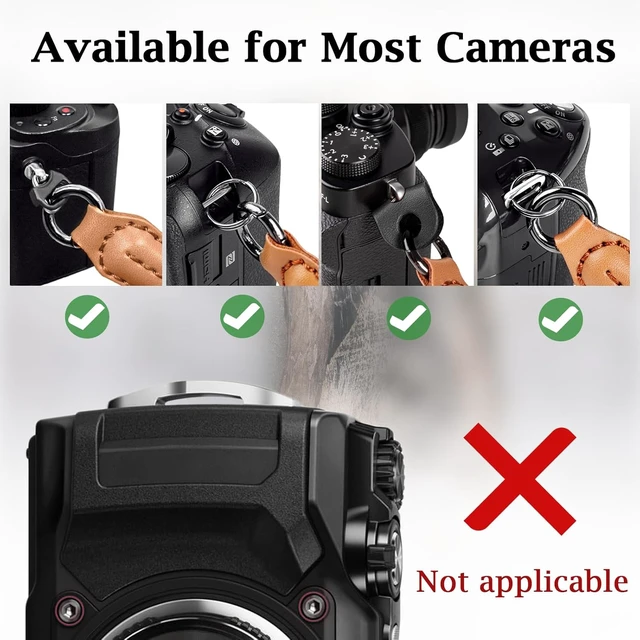 Alt view image 6 of 7 - Rope Camera Wrist Strap Camera Hand Strap Compatible with A6400 A6000 A7 IV for Fujifilm X100V for Nikon Zf Z30 for Canon EOS R6 R7 R8 R10 Camera Wrist Straps for dslr - Green
