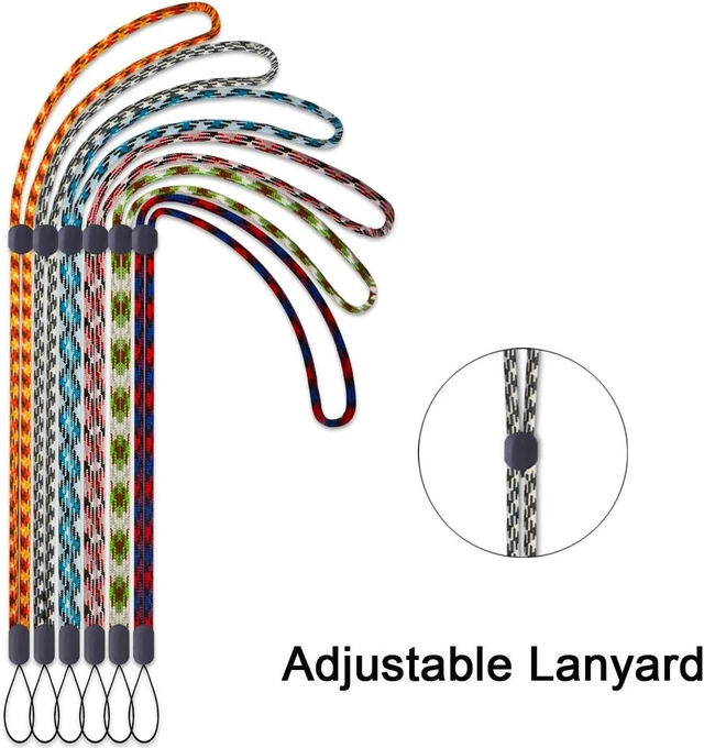 Alt view image 7 of 7 - Lanyards Adjustable Lanyard 6pcs Colors long Neck Lanyards Straps