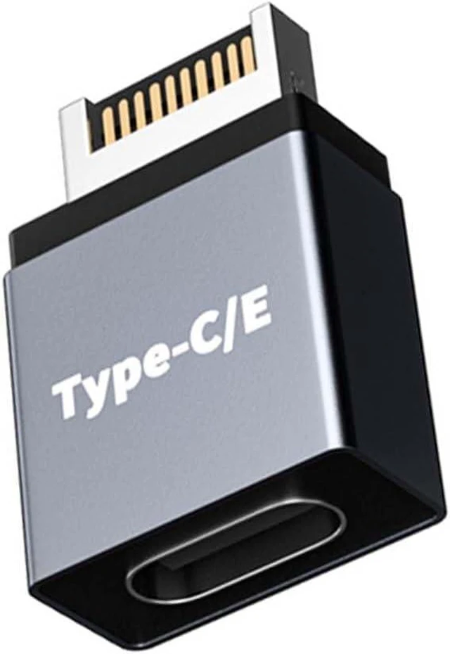 Main image of 10Gbps USB C Motherboard Adapter USB 3.1 Gen 2 Type E Male to USB C Extension Adapter Support Data Transfer and Charging for Motherboard Internal Adapter.1 Pack