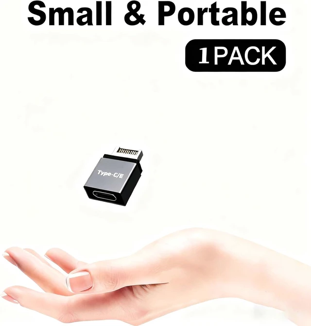 Alt view image 5 of 6 - 10Gbps USB C Motherboard Adapter USB 3.1 Gen 2 Type E Male to USB C Extension Adapter Support Data Transfer and Charging for Motherboard Internal Adapter.1 Pack