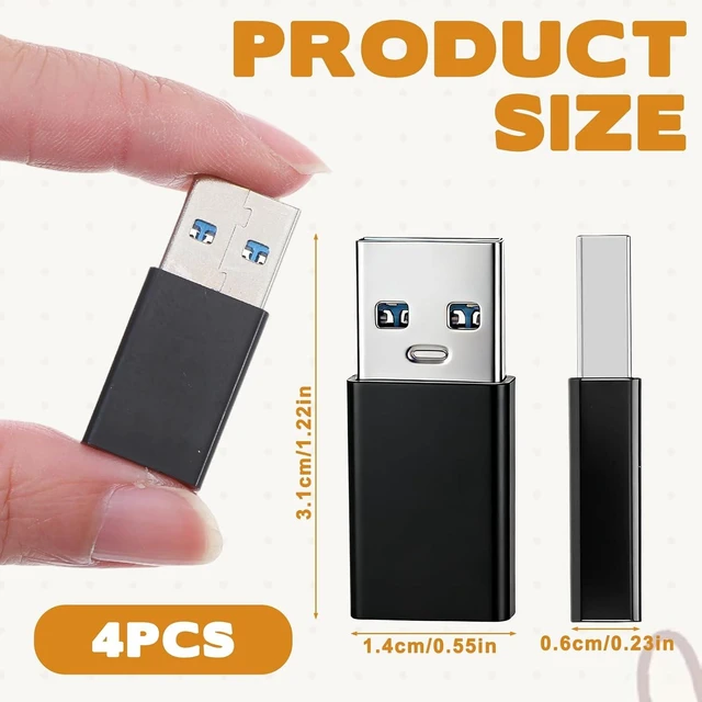 Alt view image 2 of 7 - 4 PCS USB B to USB C Adapter Female