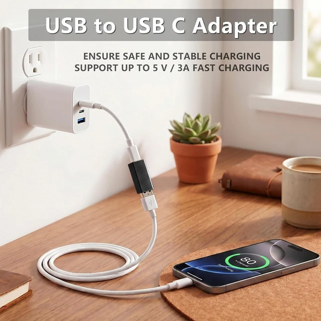 Alt view image 3 of 7 - USB C Female to USB A Female Adapter 5Gbps Data Power Type-C to Type-A Converter OTG Adapter Compatible with MacBook Pro Laptop 2 Pack (Black)