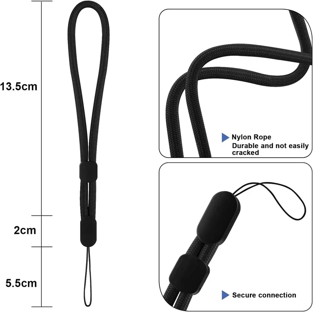 Alt view image 3 of 7 - 4-Pack Phone Wrist Strap Adjustable Hand Wrist Strap Lanyard with 4pcs Tether Tabs for Most Phone Case