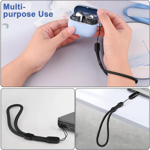 Alt view image 6 of 7 - 4-Pack Phone Wrist Strap Adjustable Hand Wrist Strap Lanyard with 4pcs Tether Tabs for Most Phone Case