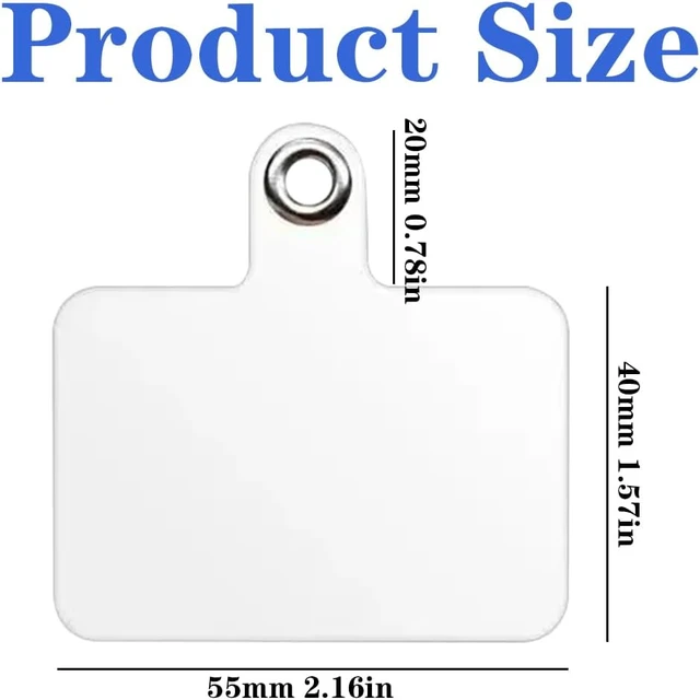 Alt view image 4 of 7 - 50 PCS Phone Lanyard Tabs Universal Phone Tether Tabs Clear Tether Tab for Cell Phone Pvc Transparent Lanyard Patches Compatible with iPhone Case Smartphone Case Non Adhesive
