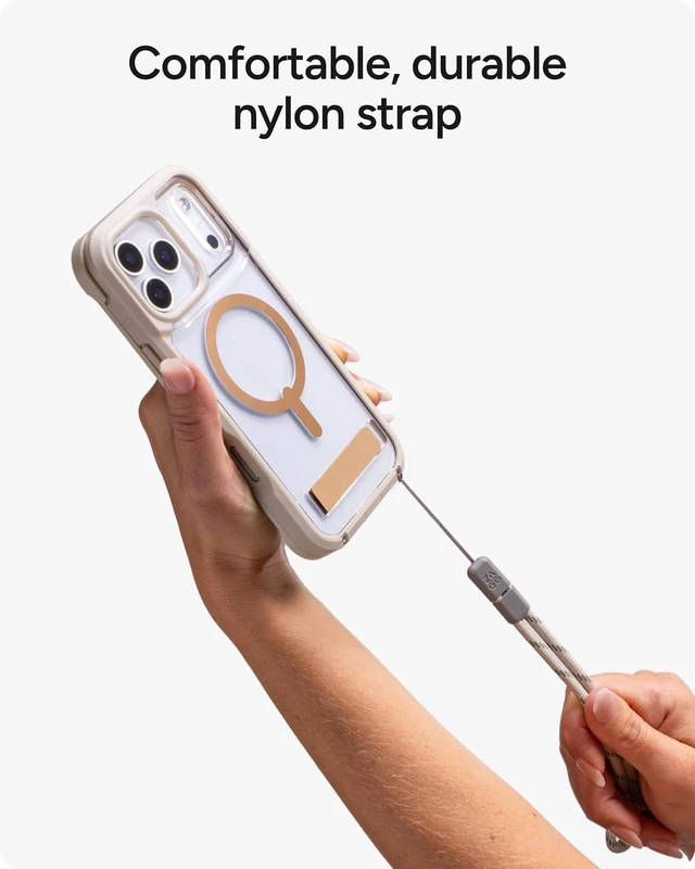 Alt view image 3 of 7 - Wrist Strap for Phone & AirPods Cases Adjustable Comfortable Nylon Lanyard Fits Lanyard Eyelets & Closed-Bottom Cases