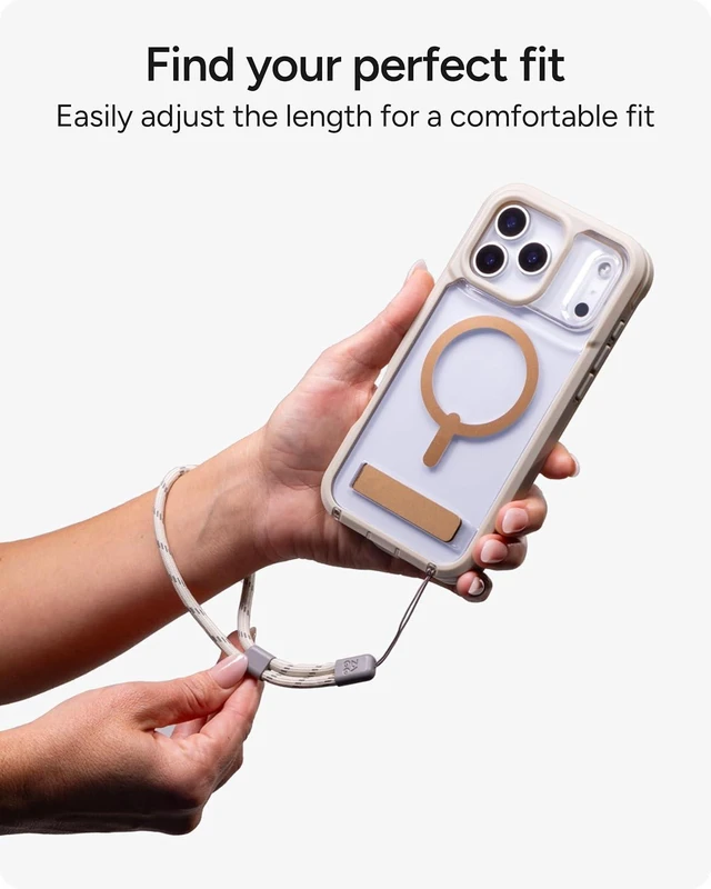 Alt view image 5 of 7 - Wrist Strap for Phone & AirPods Cases Adjustable Comfortable Nylon Lanyard Fits Lanyard Eyelets & Closed-Bottom Cases