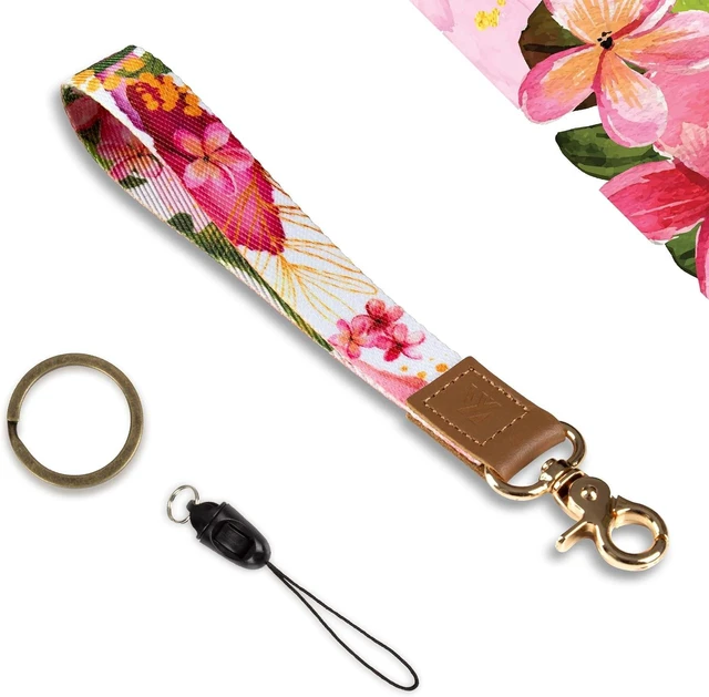 Main image of Key Phone Wristlet Strap Hand Wrist Key Chain Lanyard with Ring Cool Women Wrist Strap for Car Key ID Badge Wallet