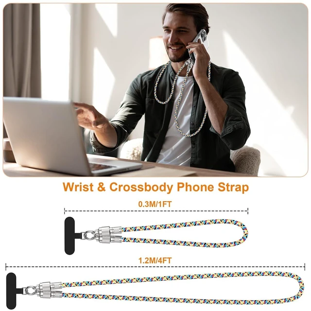 Alt view image 6 of 7 - Phone Lanyard Built-in USB-C to C Fast Charging Cable 2Pack 65W High Speed